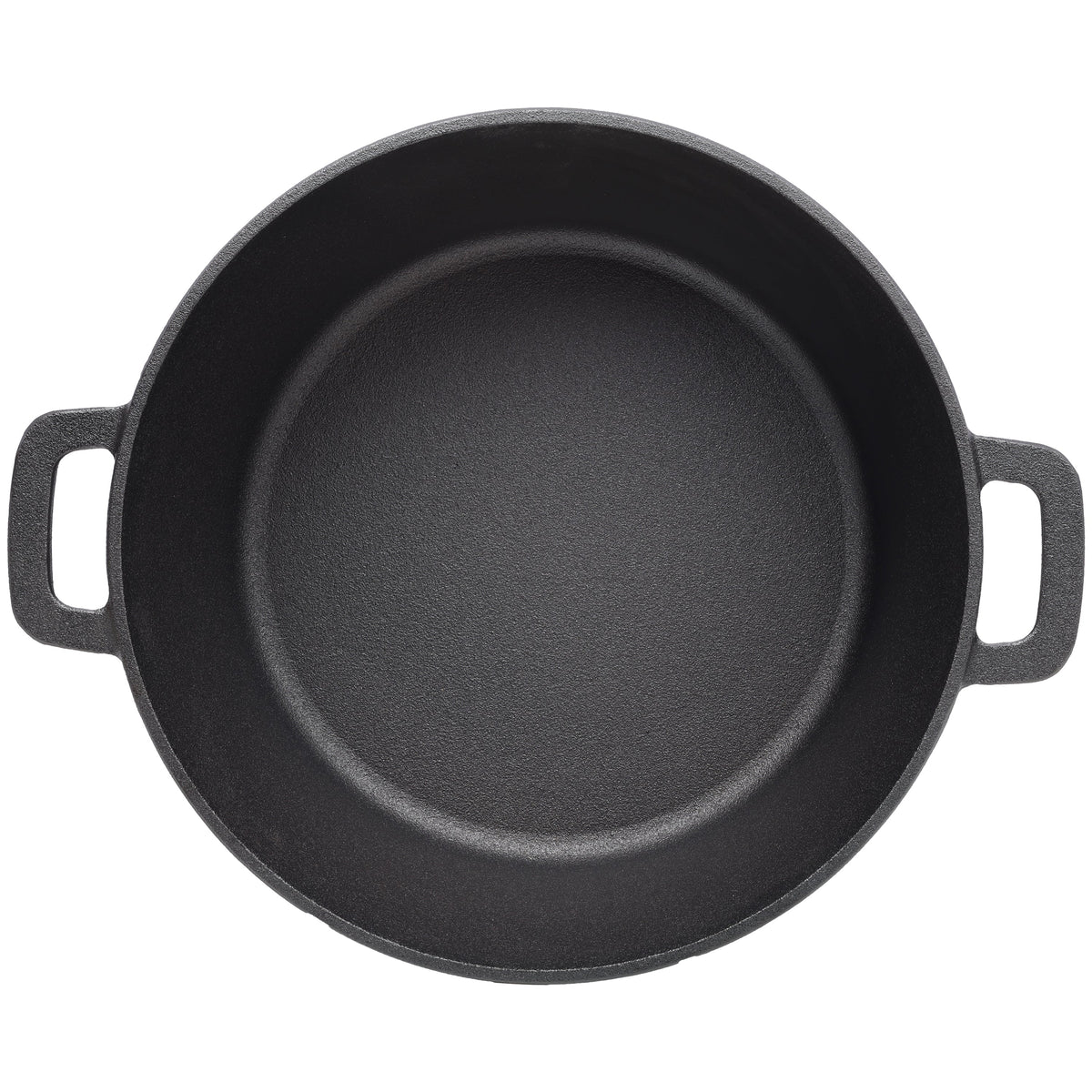 2-in-1 Cast Iron Dutch Oven, 5 Qt, with Silicone Handle Covers