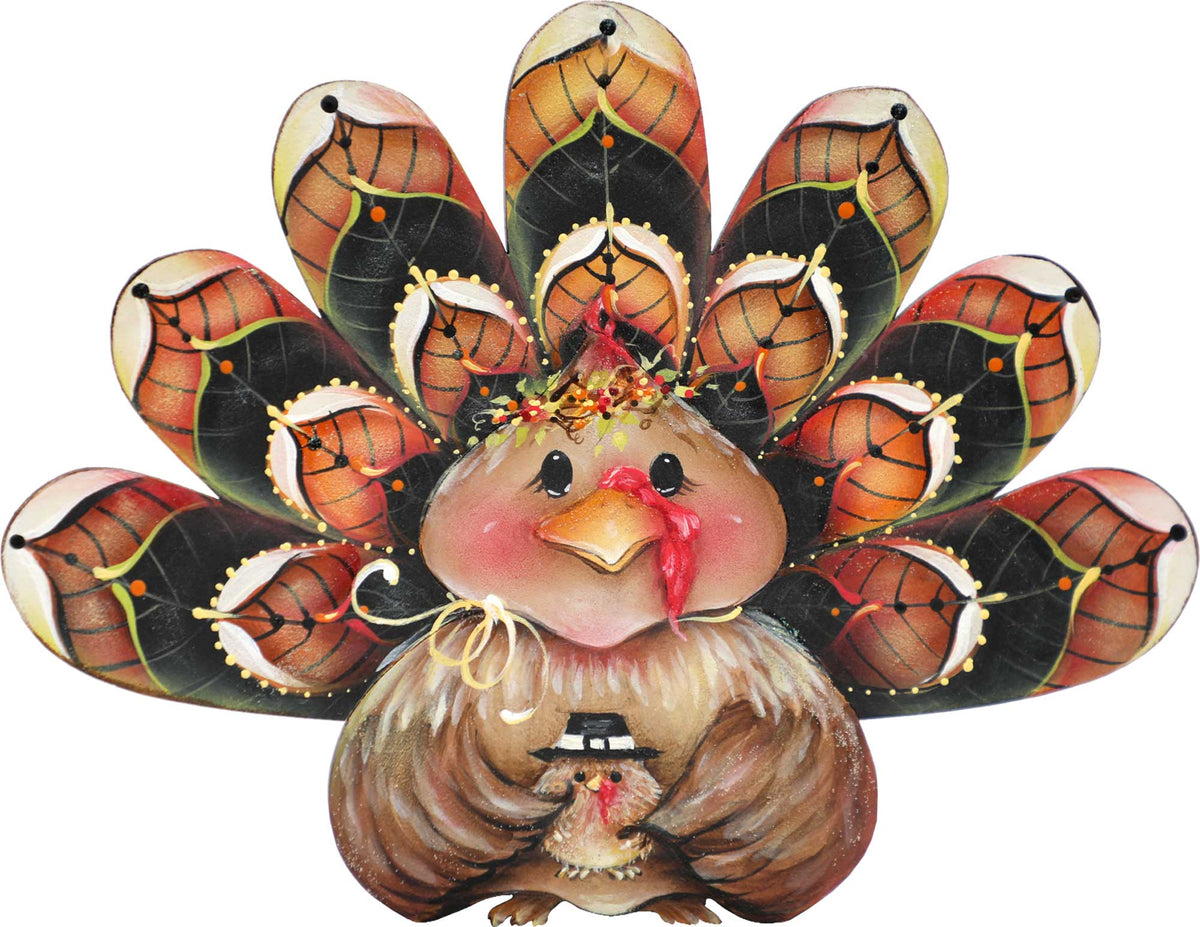 Be Thankful Turkey Sitter Door Decor