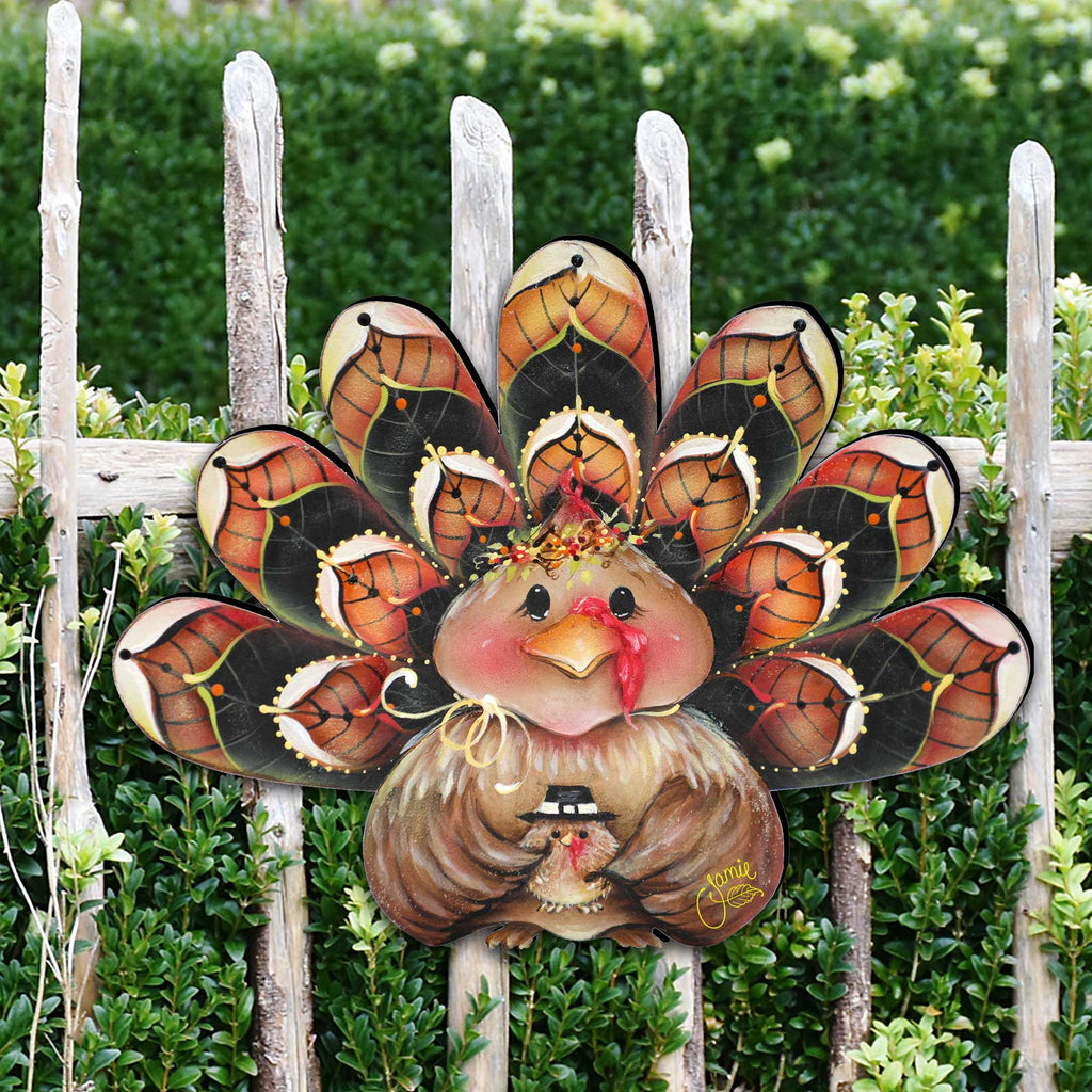 Be Thankful Turkey Sitter Door Decor