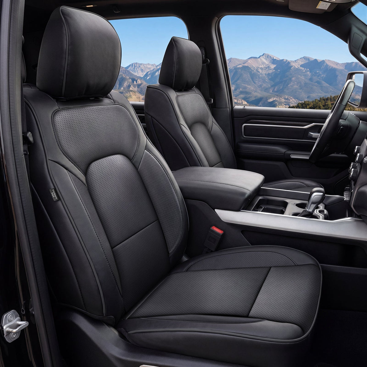 Umbrauto Nappa Leather Seat Covers for Dodge RAM Crew/Quad/Mega Cab (2009–2026)