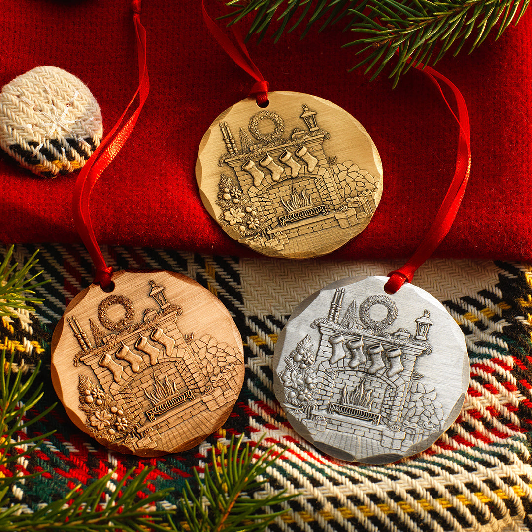 2026 Annual Ornament- Cozy Christmas Hearth (Bronze)