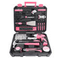 135-Piece Pink Tool Set with 3.6V Cordless Screwdriver