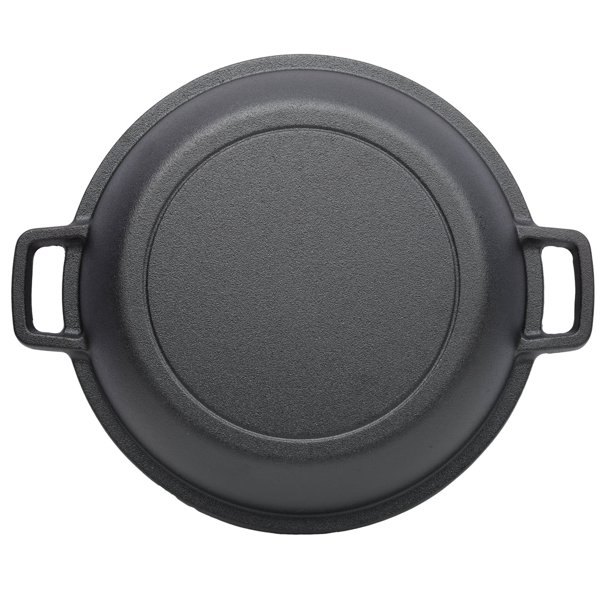 2-in-1 Cast Iron Dutch Oven, 5 Qt, with Iron Pot Rack