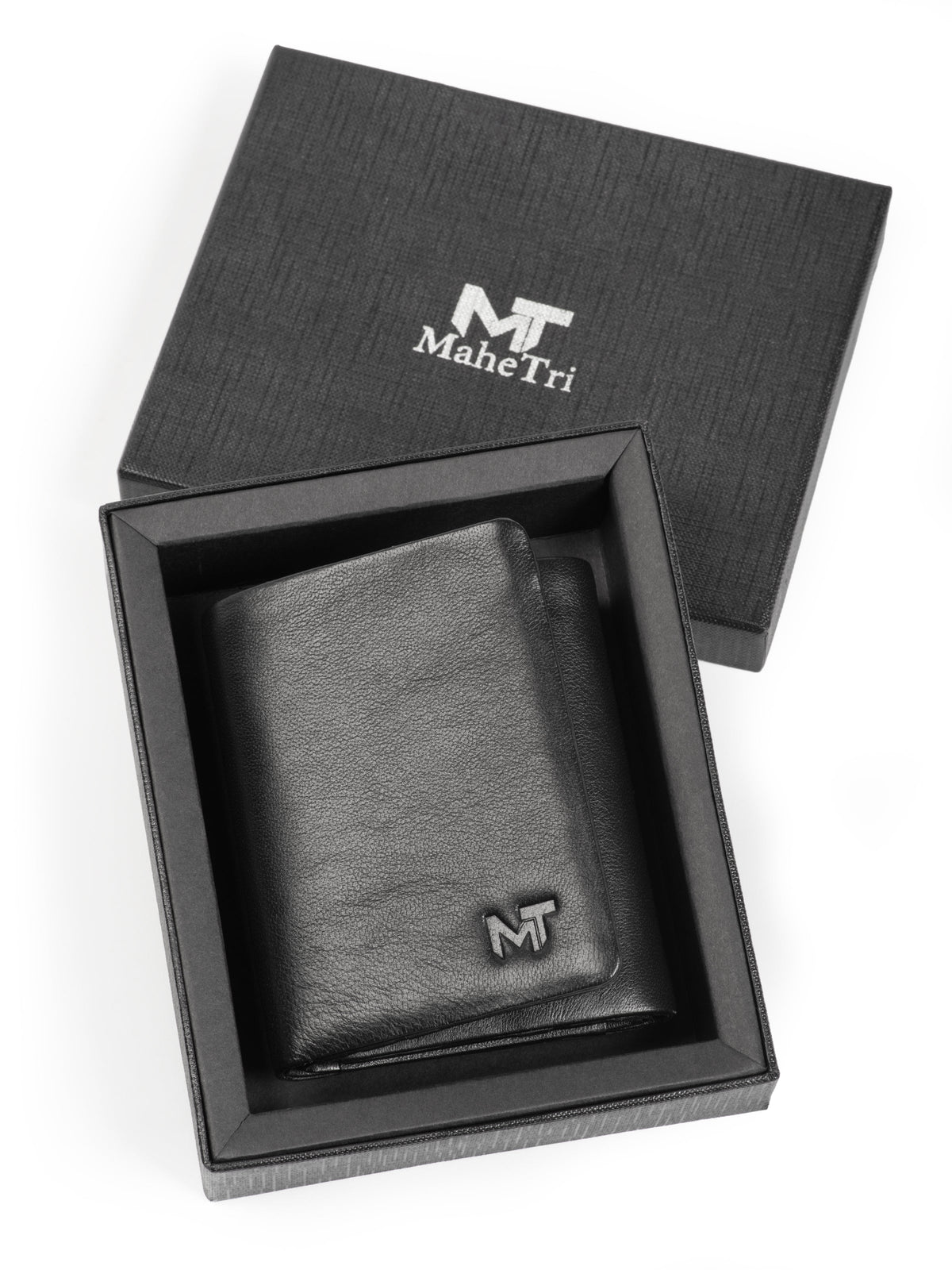 Trifold wallet open view