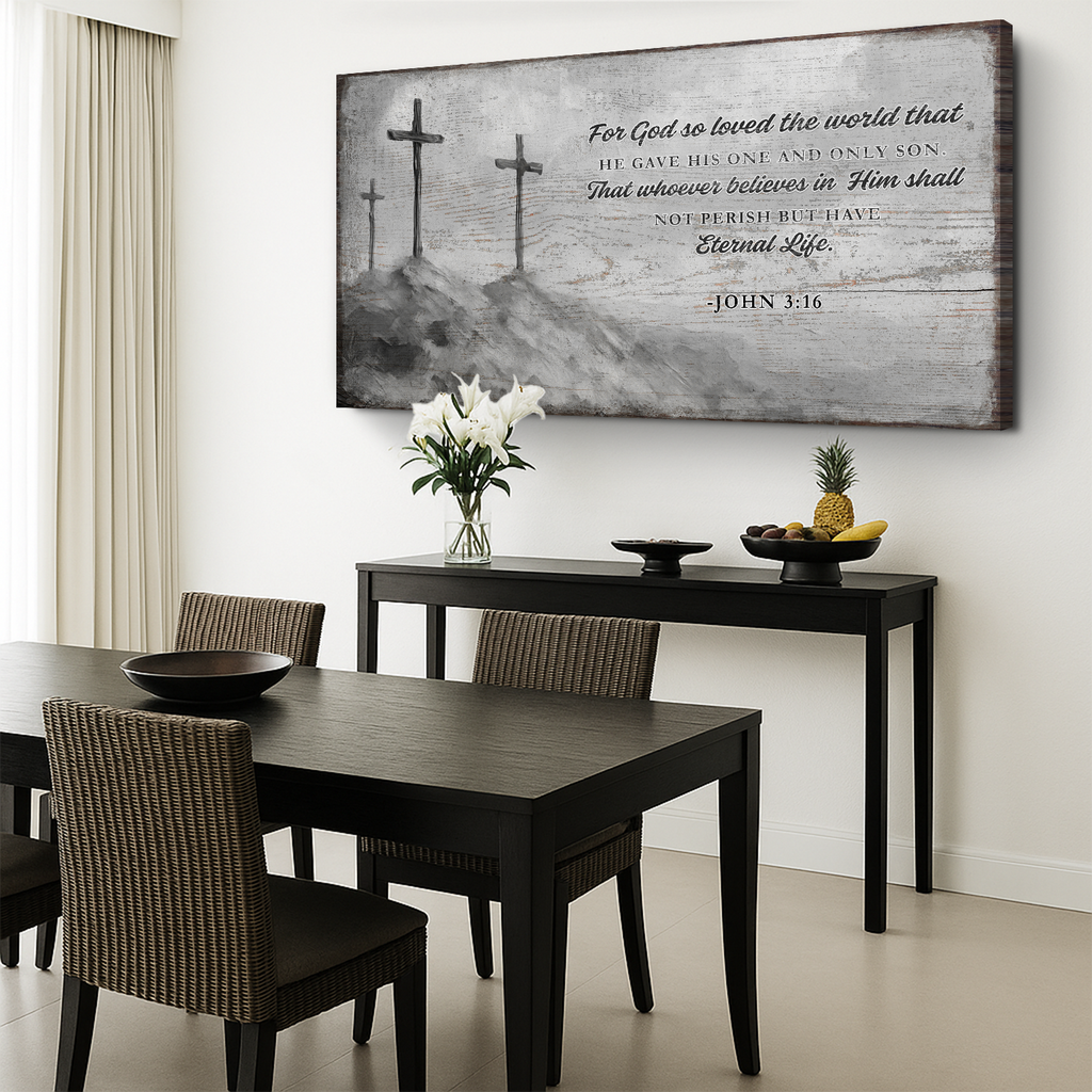 John 3:16: For God So Loved The World Faith Sign VIII