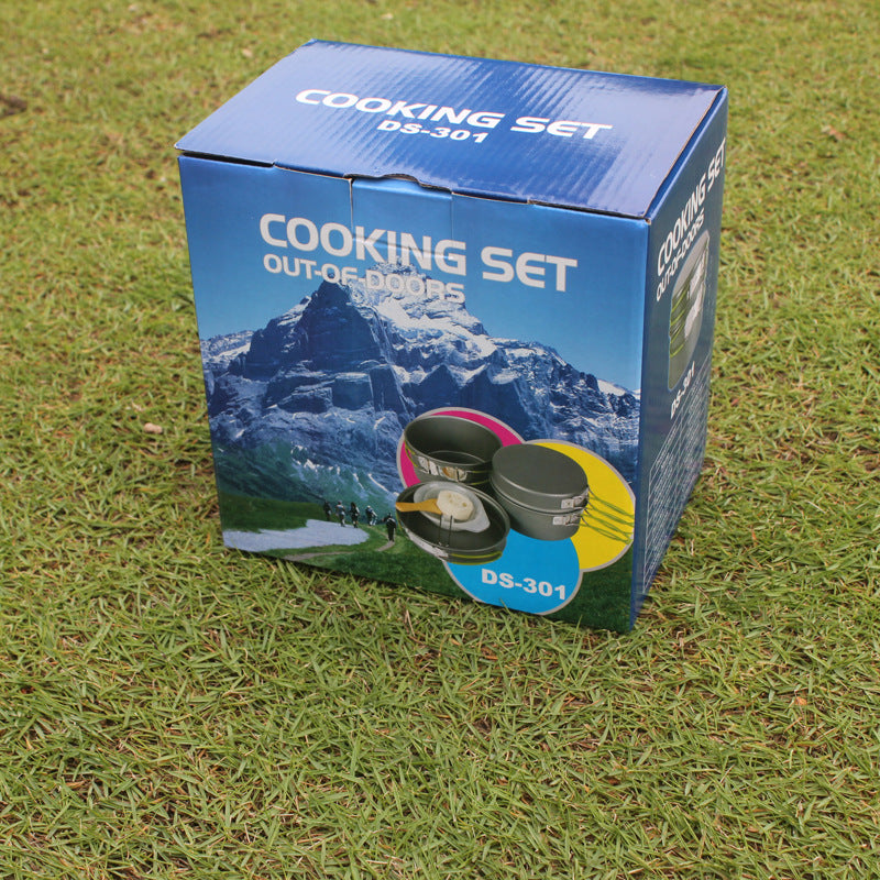 Non-Stick Camping Cookware Set for 2–3 People