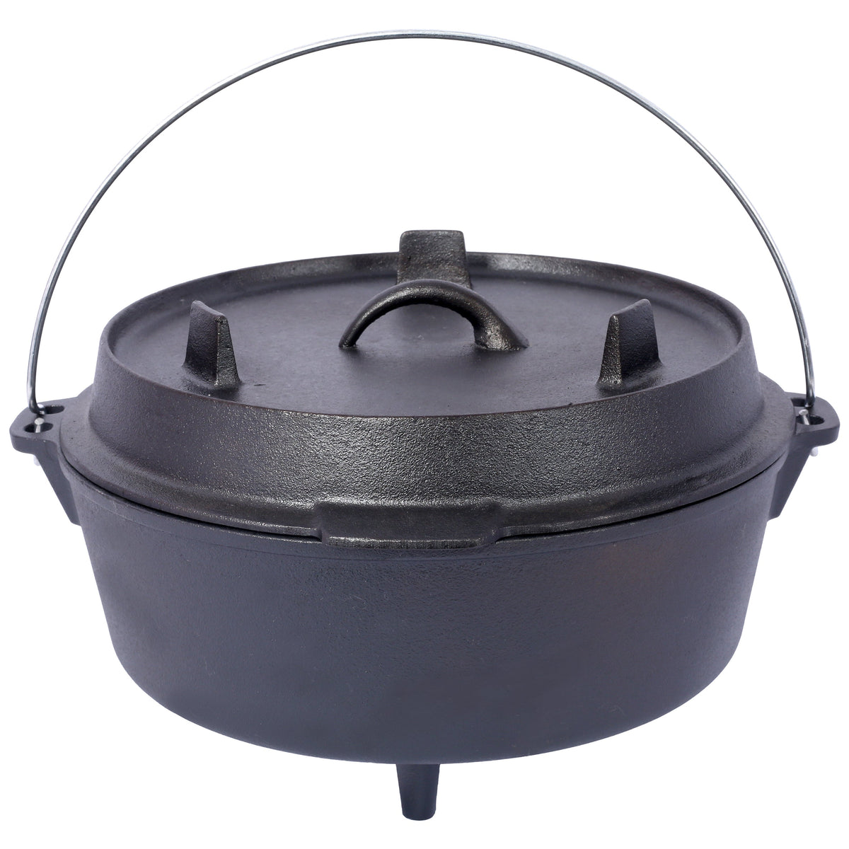Cast Iron Camp Dutch Oven with Skillet Lid & Legs, 4.5 Qt