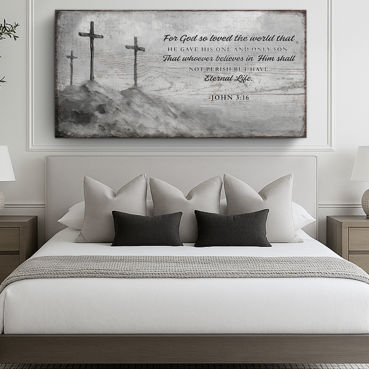 John 3:16: For God So Loved The World Faith Sign VIII