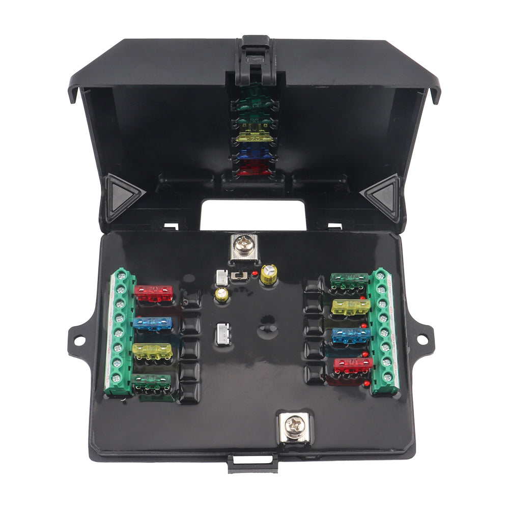 8-Gang LED Backlit Switch Panel for UTVs, ATVs, Trucks & Boats