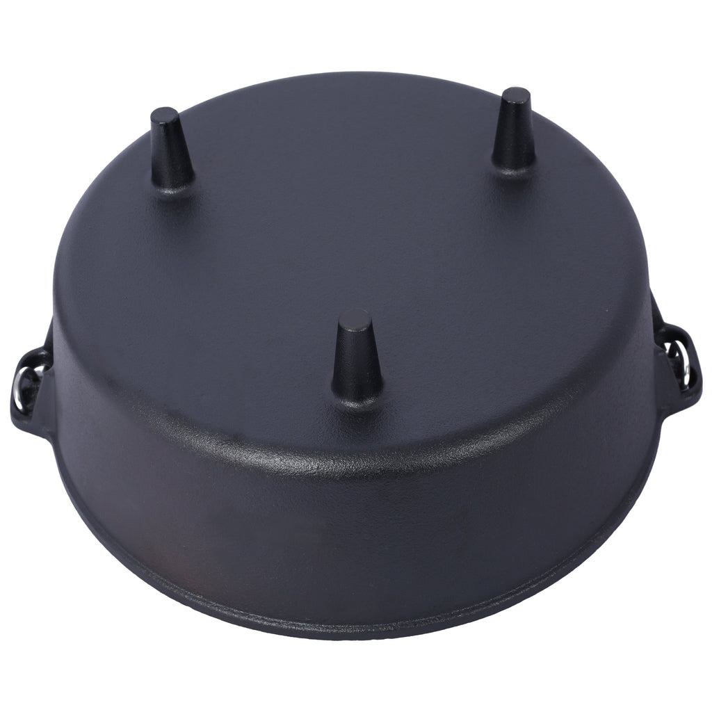Cast Iron Camp Dutch Oven with Skillet Lid & Legs, 4.5 Qt