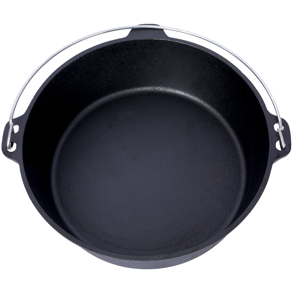 Cast Iron Camp Dutch Oven with Skillet Lid & Legs, 4.5 Qt