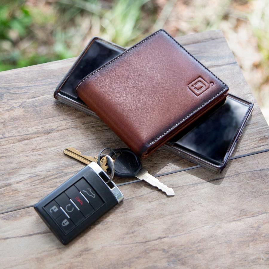 Men's RFID Leather Bifold Wallet - 10 Slots