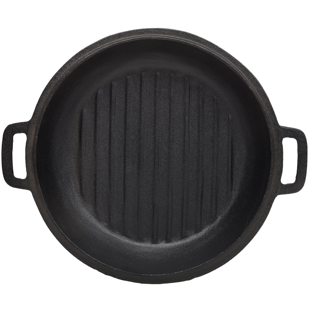 3-in-1 Cast Iron Dutch Oven & Skillet Lid, 5 Qt, with Lid Lifter
