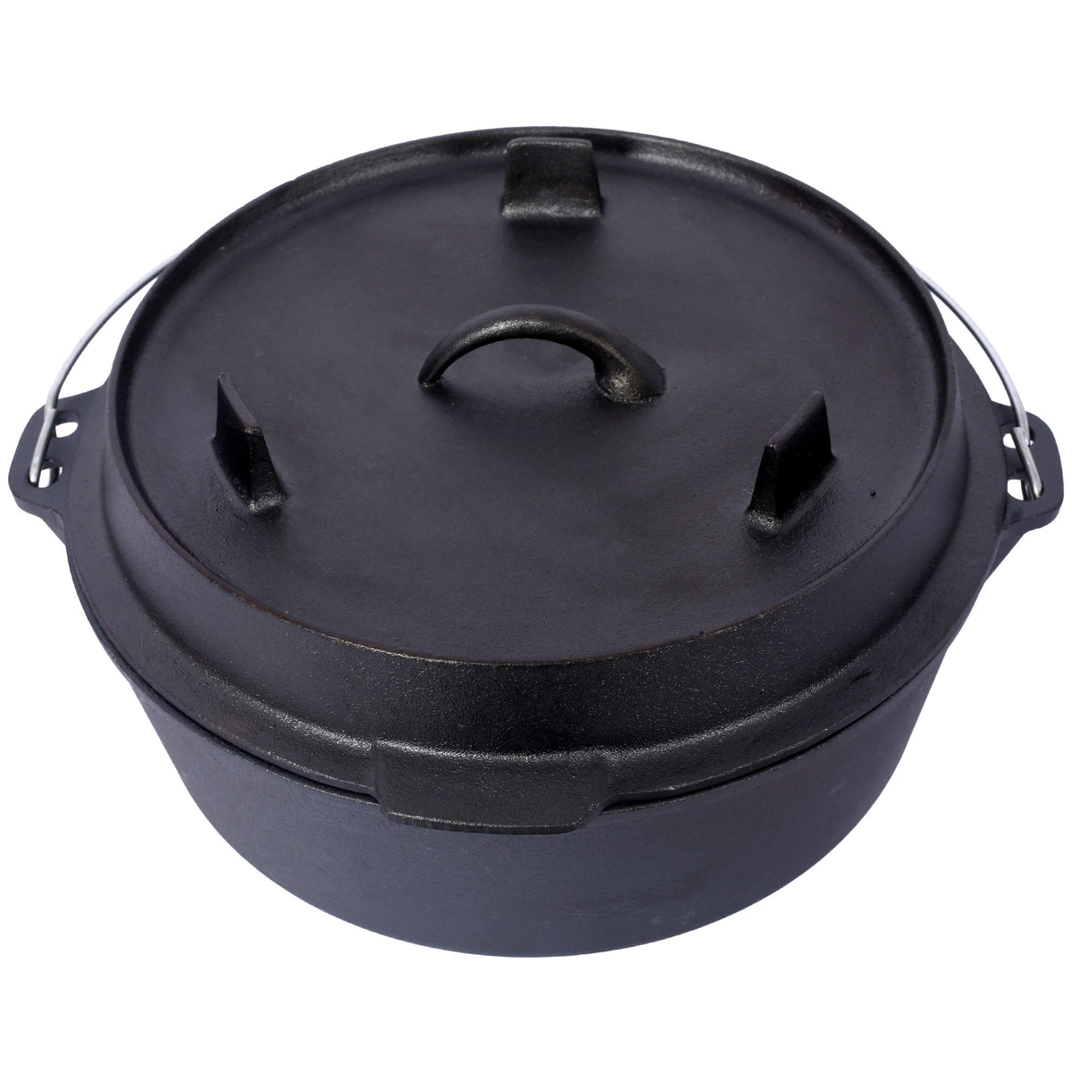 Cast Iron Camp Dutch Oven with Skillet Lid & Legs, 4.5 Qt