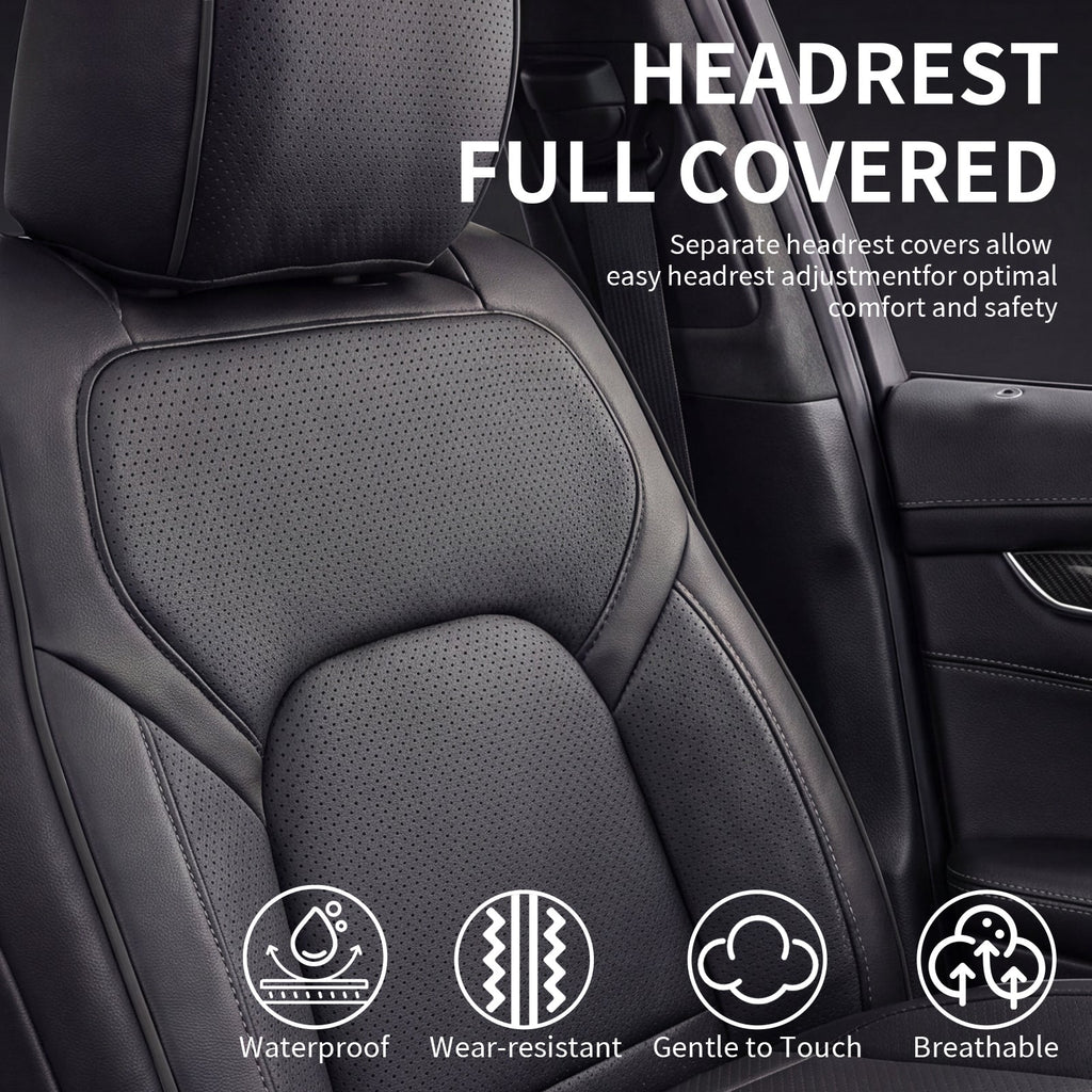 Umbrauto Nappa Leather Seat Covers for Dodge RAM Crew/Quad/Mega Cab (2009–2026)