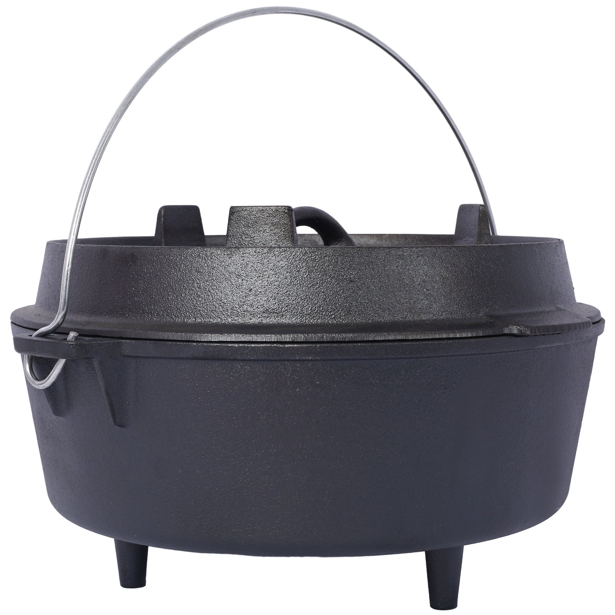 Cast Iron Camp Dutch Oven with Skillet Lid & Legs, 4.5 Qt