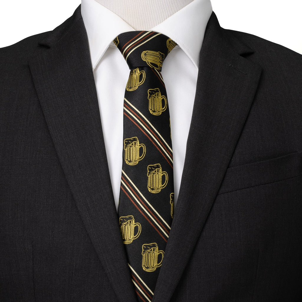 Beer Aficionado Cufflinks & Tie Bar Gift Set