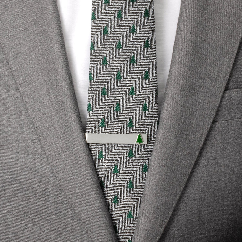Holiday Tree Tie & Tie Bar Gift Set