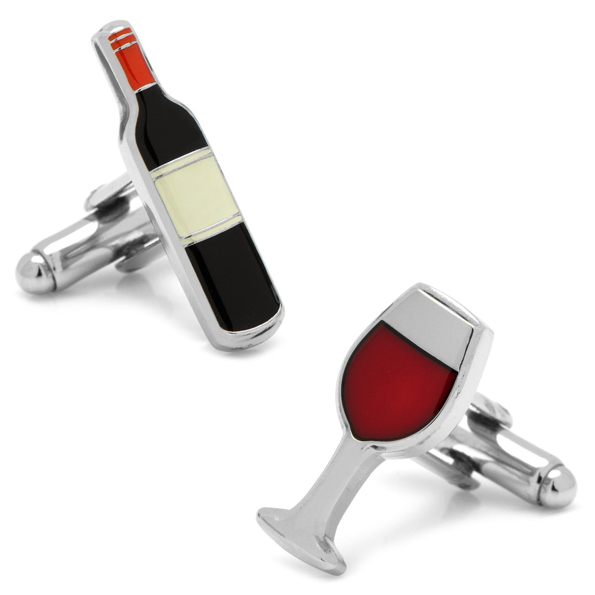 Wine Lover Cufflinks & Tie Bar Gift Set