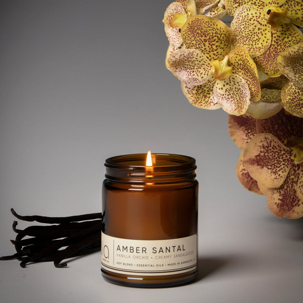Amber Santal Soy Blend Candle