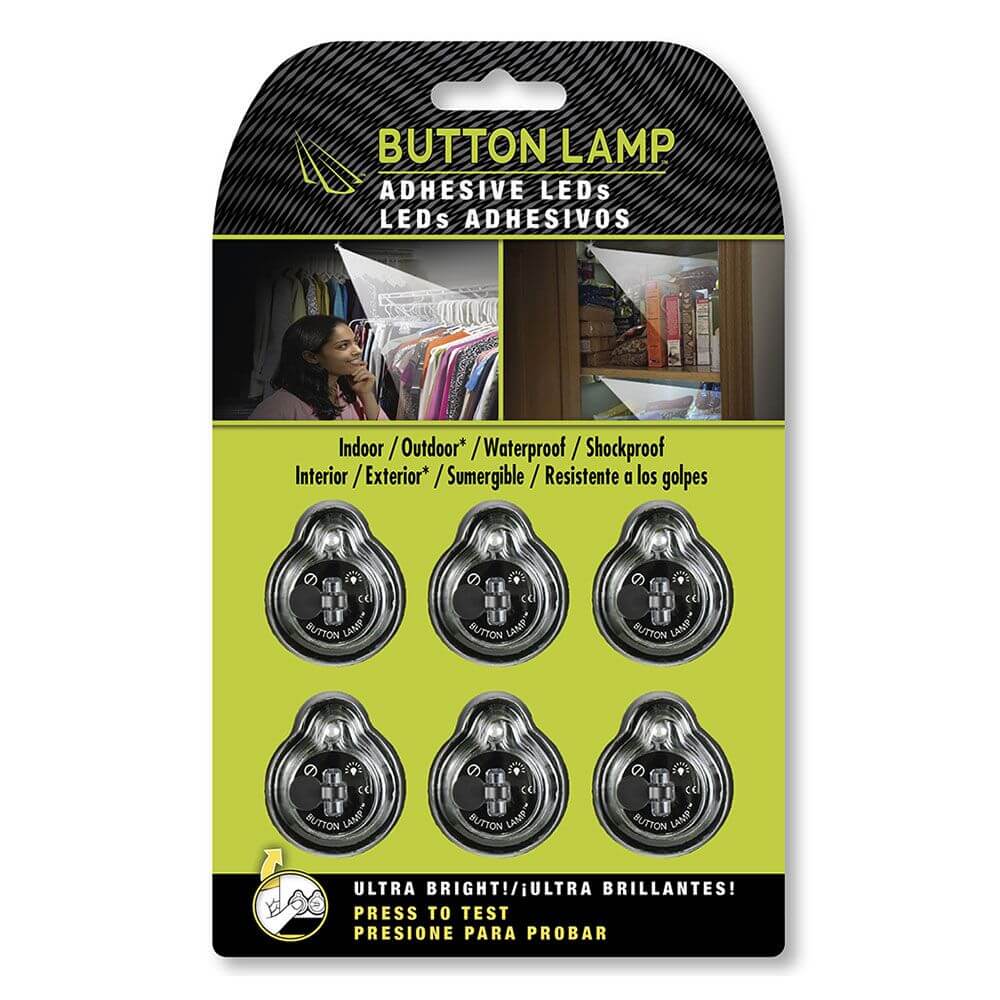 BUTTON LAMP Adhesive LED Utility Lights