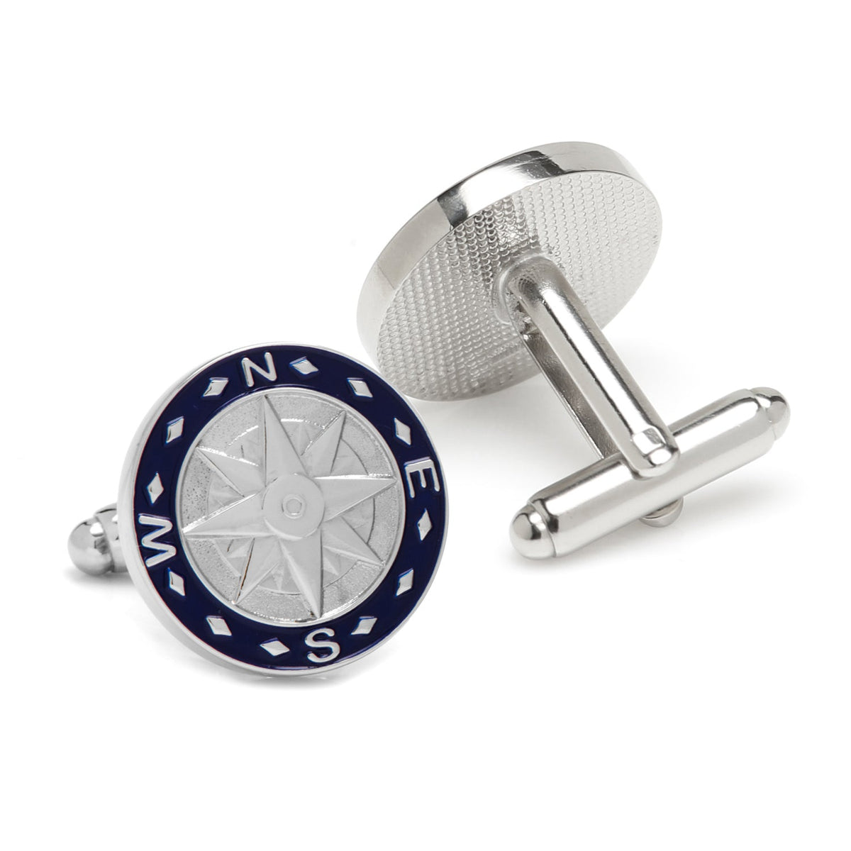 Compass Cufflinks & Tie Bar Gift Set