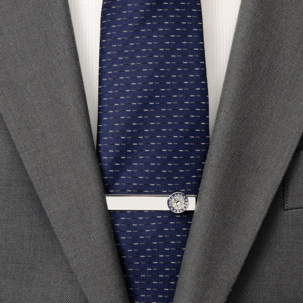 Compass Cufflinks & Tie Bar Gift Set