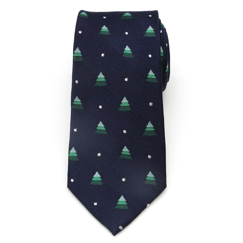 Holiday Tree Silk Tie & Socks Gift Set