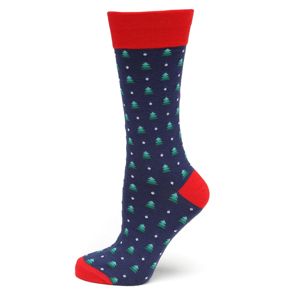 Holiday Tree Silk Tie & Socks Gift Set