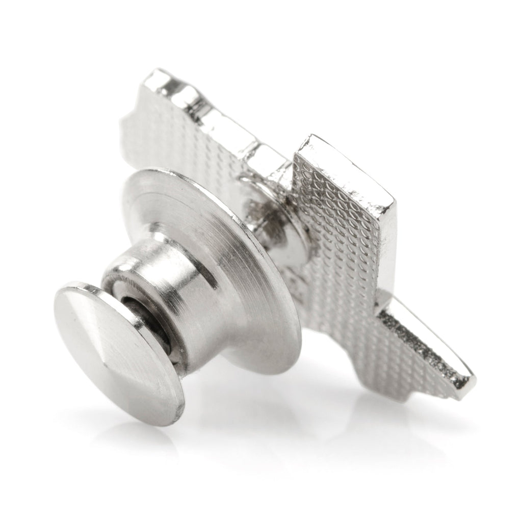 Silver Texas Cufflinks & Lapel Pin Gift Set
