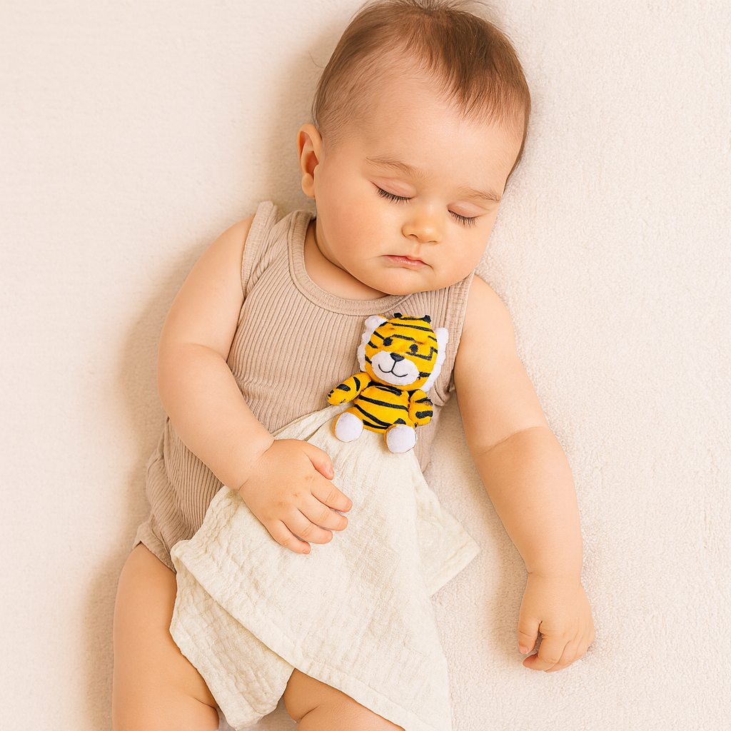 Me Lovey™ - Tiger Lovey Security Blanket