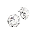 Rivoli Cut Genuine Crystal Stud Earrings