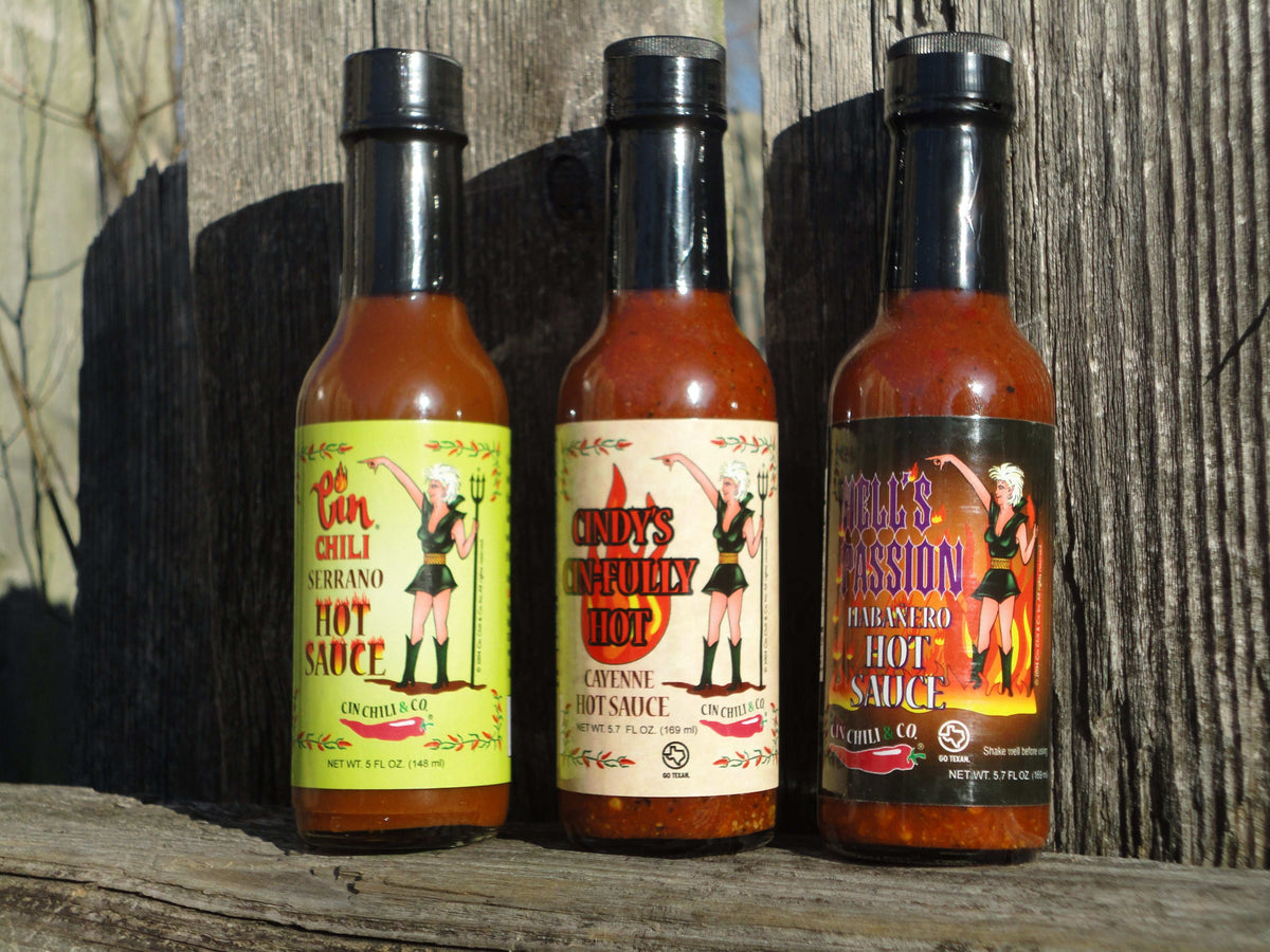 Cin Chili Trio of Hot Sauces