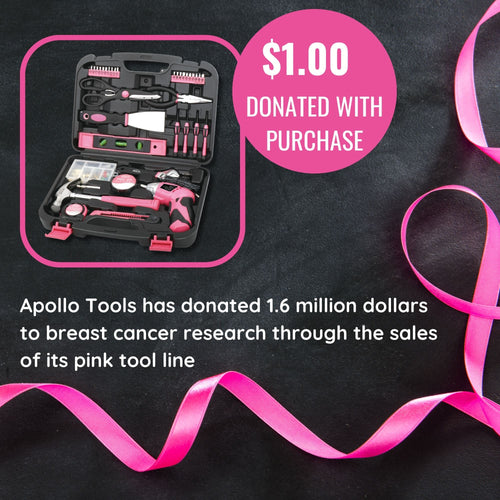 135-Piece Pink Household Tool Kit with Cordless Screwdriver (DT0773N1)
