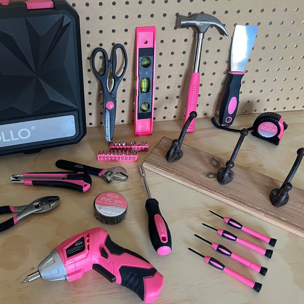 135-Piece Pink Tool Set with 3.6V Cordless Screwdriver (DT0774P)