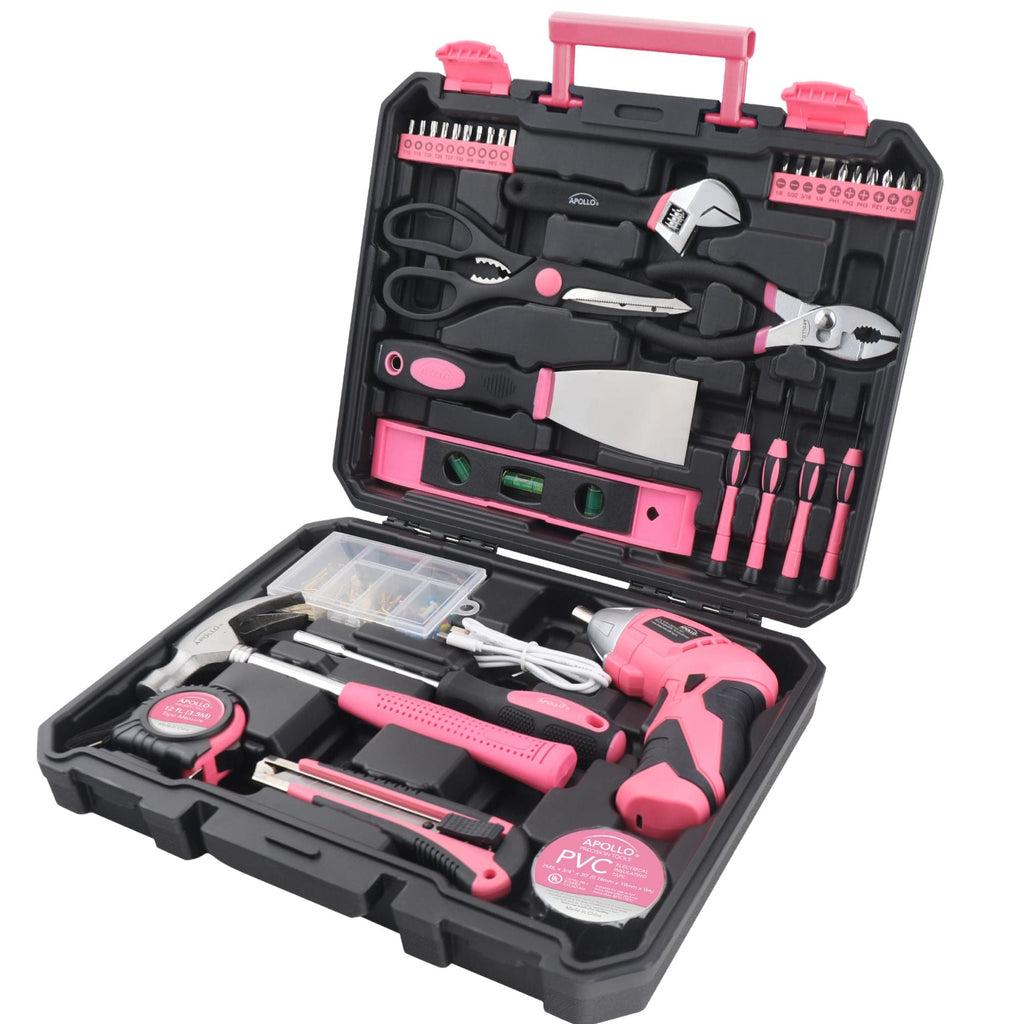 135-Piece Pink Tool Set with 3.6V Cordless Screwdriver (DT0774P)