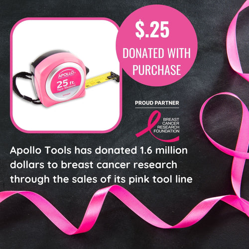 25ft. Tape Measure - Pink - DT5002P