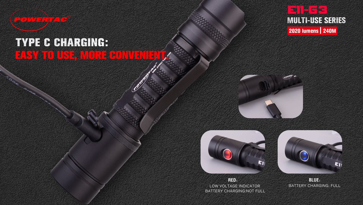 E11-Gen3 2,020 Lumen Rechargeable EDC Flashlight