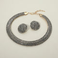 Bling Studded Statement Necklace