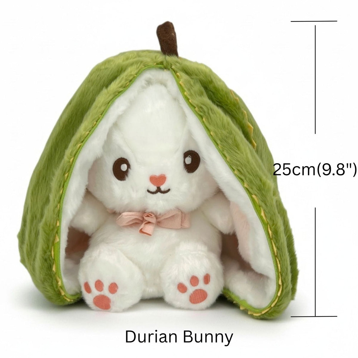 Reversible Strawberry Bunny Plush