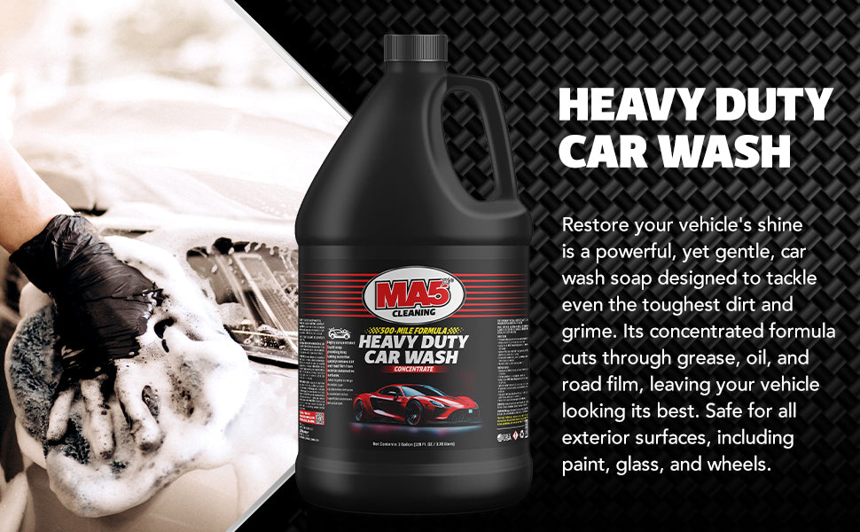 MA5X Concentrated Car Wash Soap: High Foam, Streak-Free