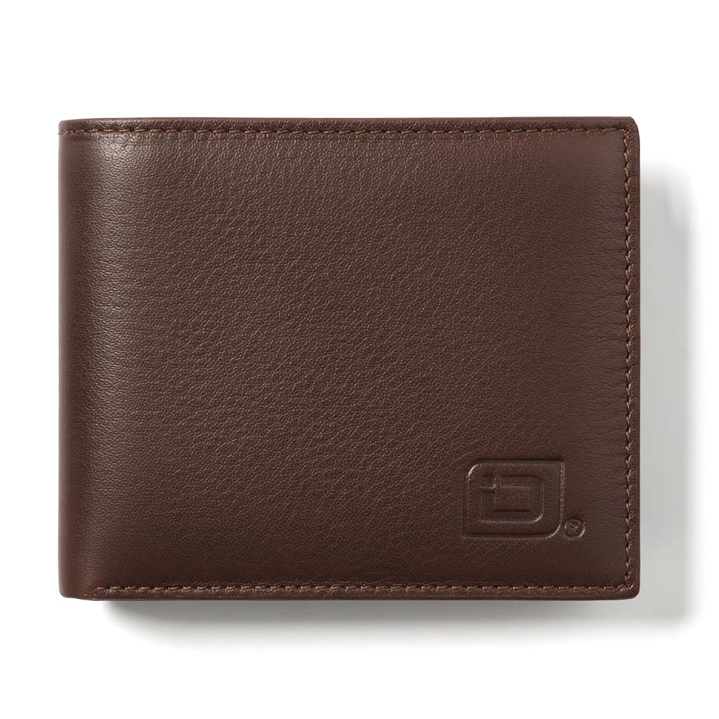 Men's RFID Leather Bifold Wallet - 10 Slots