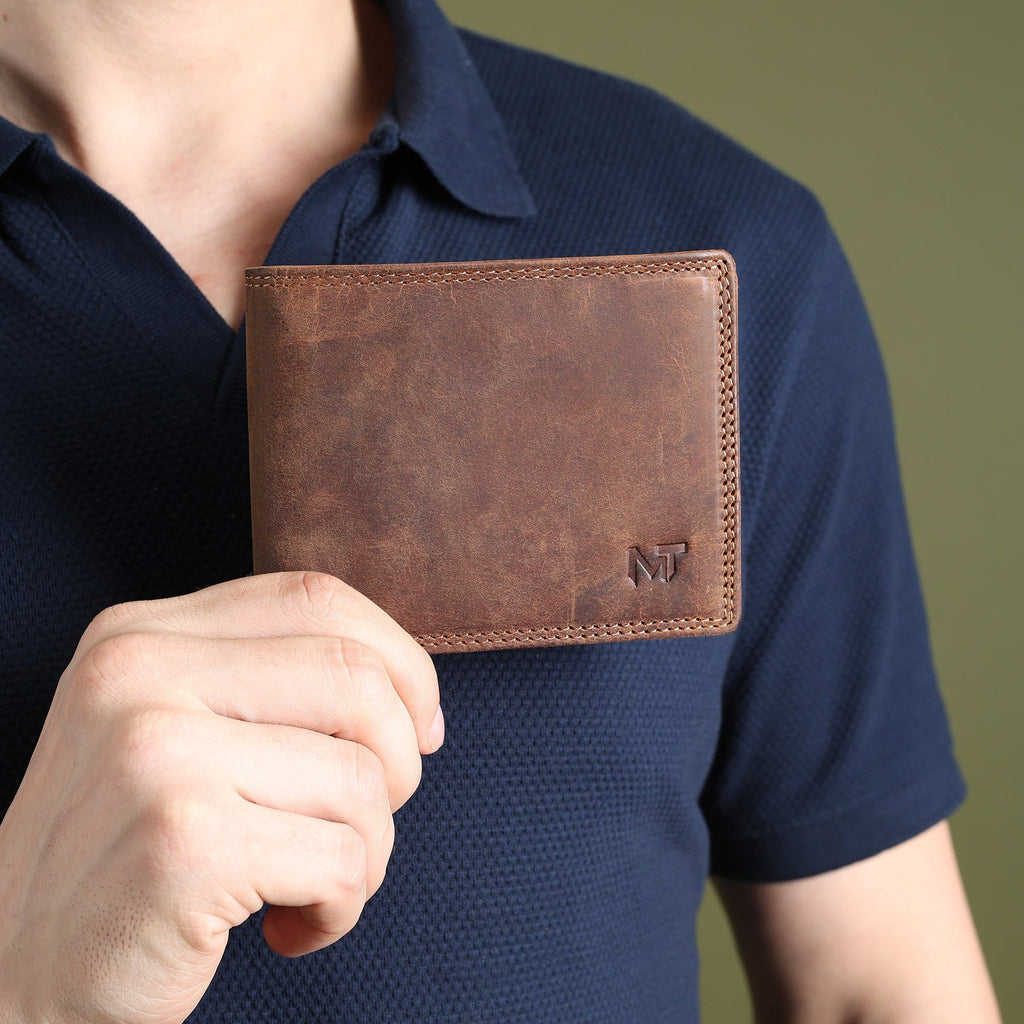 Buffalo leather Hunter men's wallet