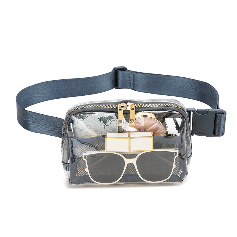 Juni Clear Stadium Sling Crossbody Belt Bum Fanny Waist Bag
