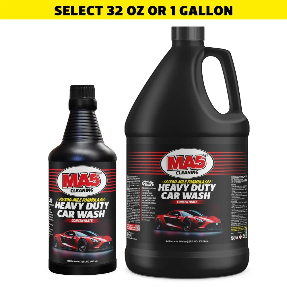 MA5X Concentrated Car Wash Soap: High Foam, Streak-Free