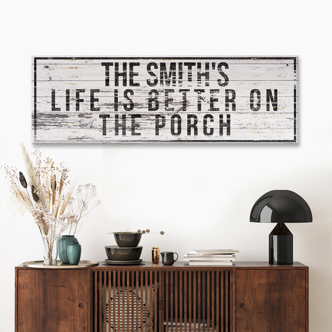 Family Name Porch Sign