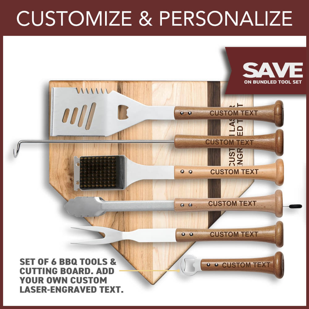 Personalized MVP Grill Set for Baseball Fans