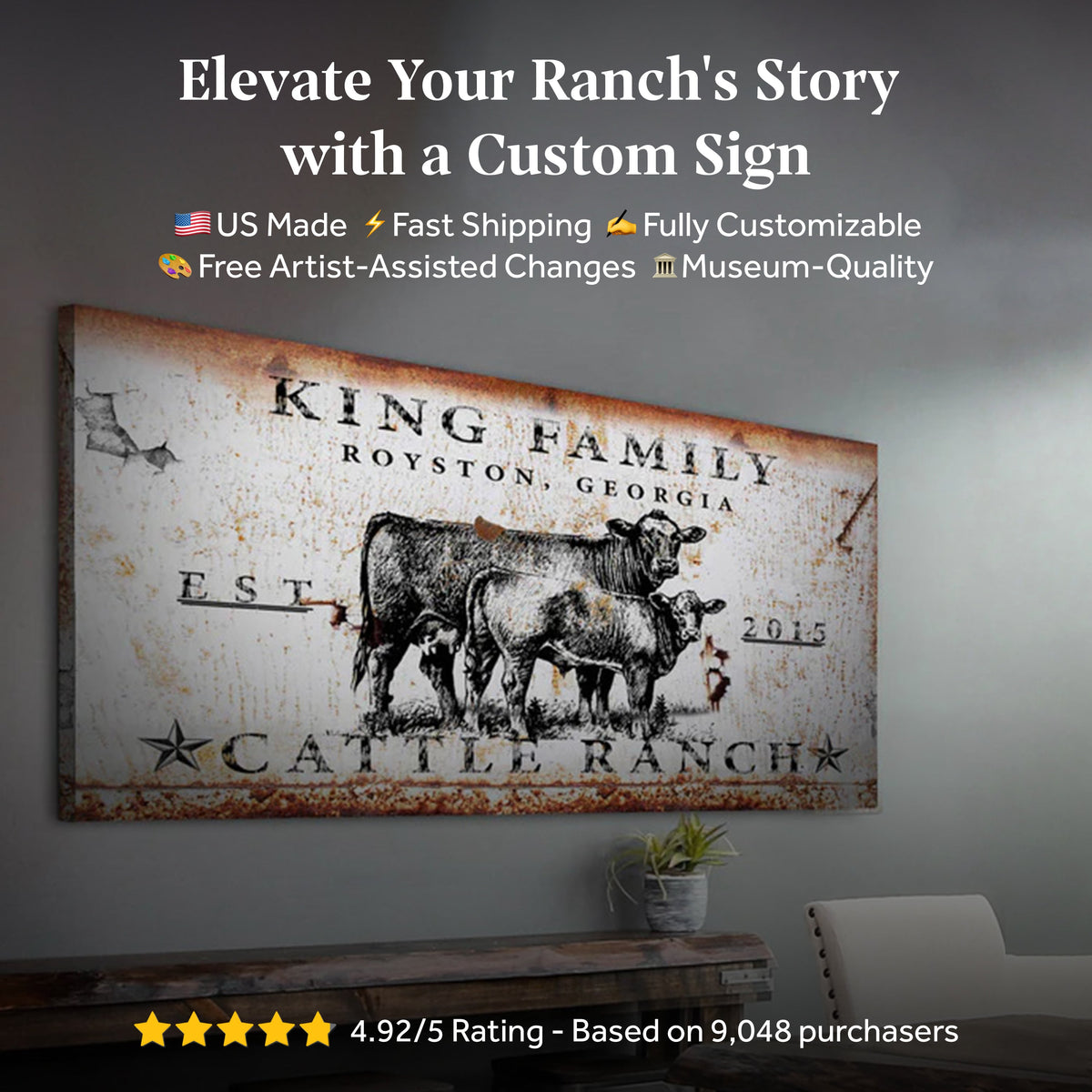 Cattle Ranch Sign
