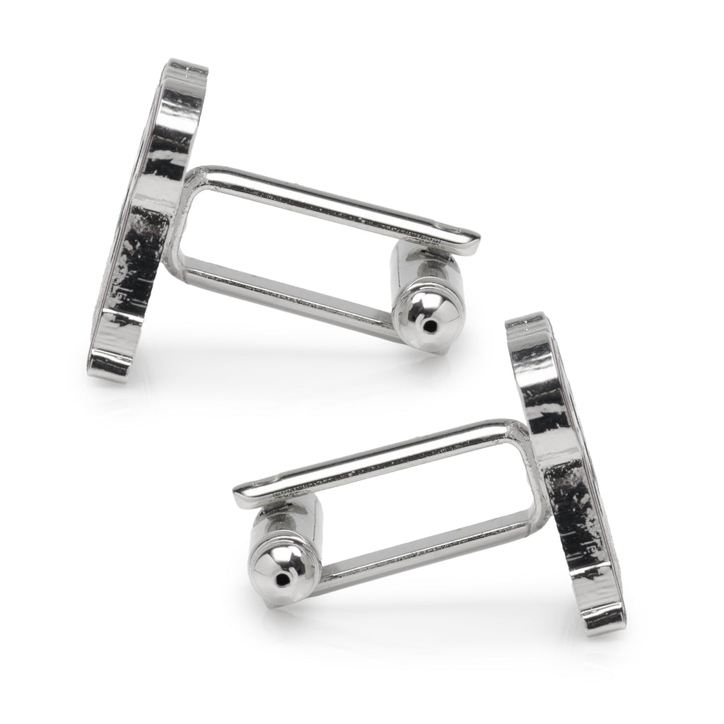 Alabama elephant mascot cufflinks, alternate view