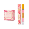 Spongellé Peony Flower Spongette box and travel eau de toilette with pink floral packaging